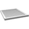 Ekena Millwork Vertical Surface Mount PVC Gable Vent w/ 2"W x 2"H , Brickmould Sill Frame, 28"W x 32"H GVPVE28X3203SN - alternate 5